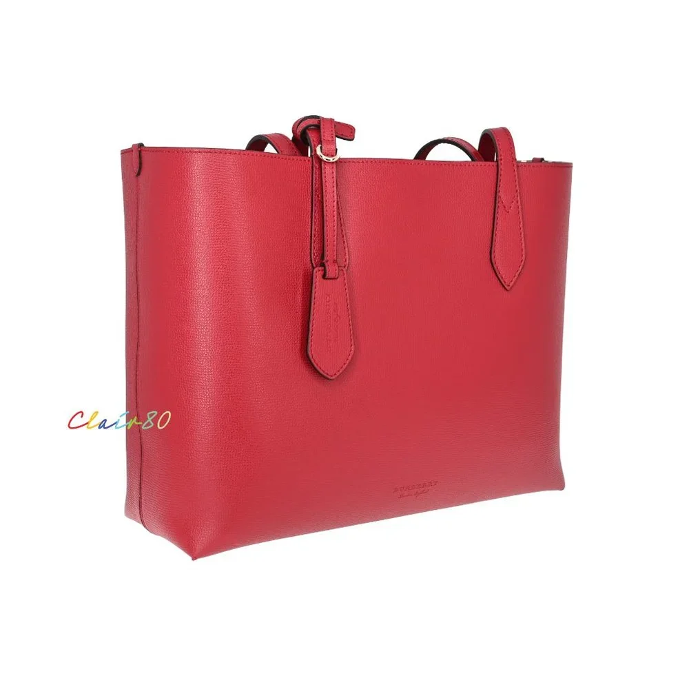 Burberry Medium Haymarket Colours Check Leather Reversible Tote - Picture 3 of 9